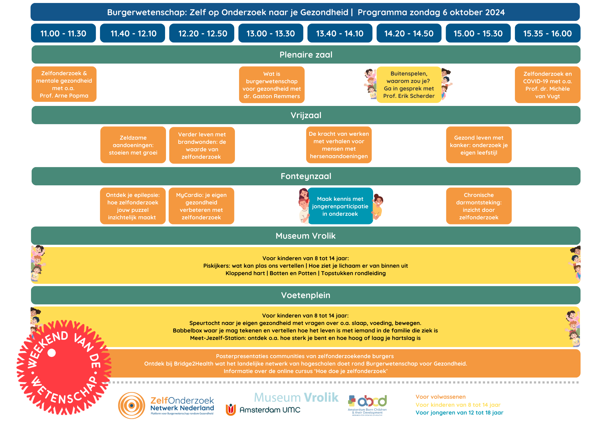 Programma Weekend van de Wetenschap Hotspot AMC Programma Weekend van de Wetenschap Hotspot AMC