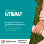 Burgerwetenschap in gezondheidsonderzoek