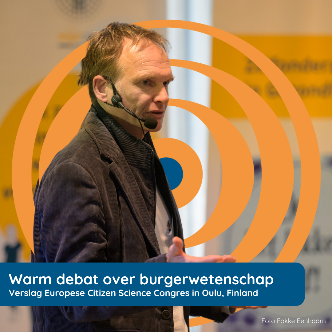 Warm debat over burgerwetenschap in Oulu Finland tijdens het Europese Citizen Science Congres Warm debat over burgerwetenschap in Oulu Finland tijdens het Europese Citizen Science Congres